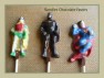 405sp Super Heroes Chocolate Candy Lollipop Mold